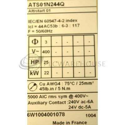 Telemecanique ATS01N244Q