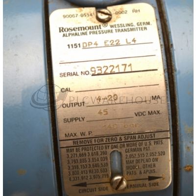 Rosemount 1151DP4E22L4