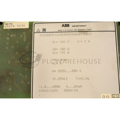 ABB GTU0587F1U05E2M9K90A04T1H8Z9