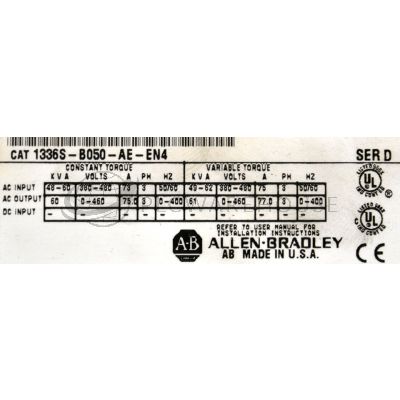 Allen-Bradley 1336S-B050-AE-EN4